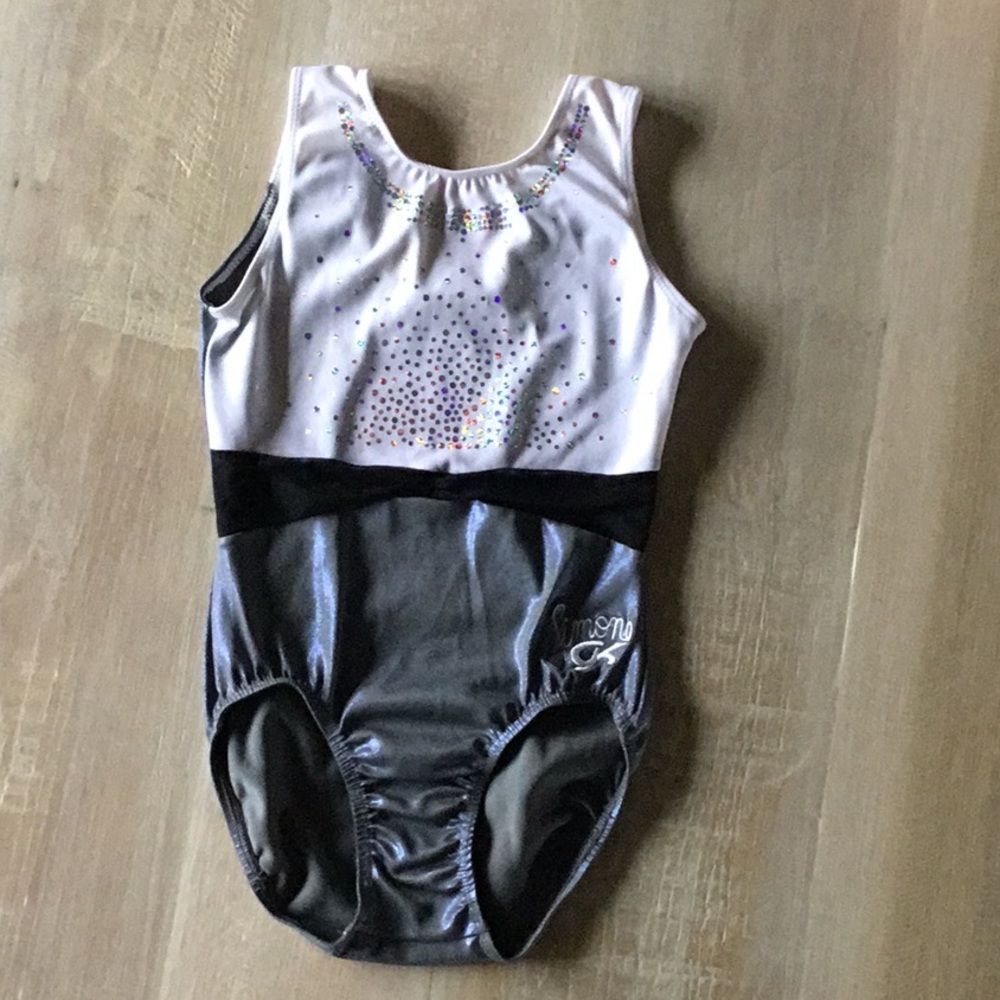 Simone GK Black and Silver Leotard